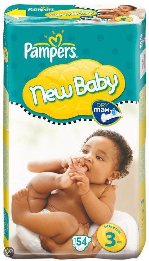 Pampers New Baby - Luiers Maat 3 - Voordeelpak 54st