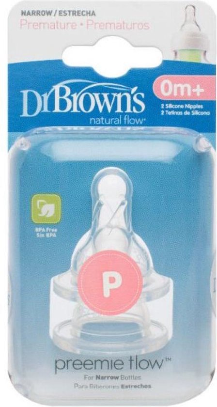 Dr. Brown's Standaard Prematuur Fles speen - 2 stuks