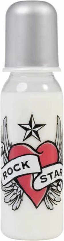 Rock Star Baby Babyfles Heart & wings 250 ml