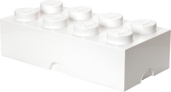 LEGO Opbergbox Brick 8 - 12L - 50x25x18 cm – Wit