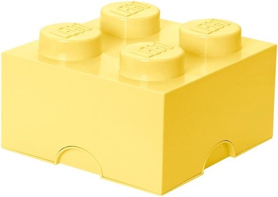 Lego Design Collection Opbergbox - Brick 4 - Geel