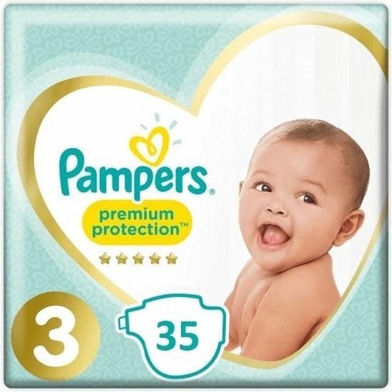 Pampers Premium Protection - Maat 3 (Midi) 6-10 kg - 35 Stuks - Luiers