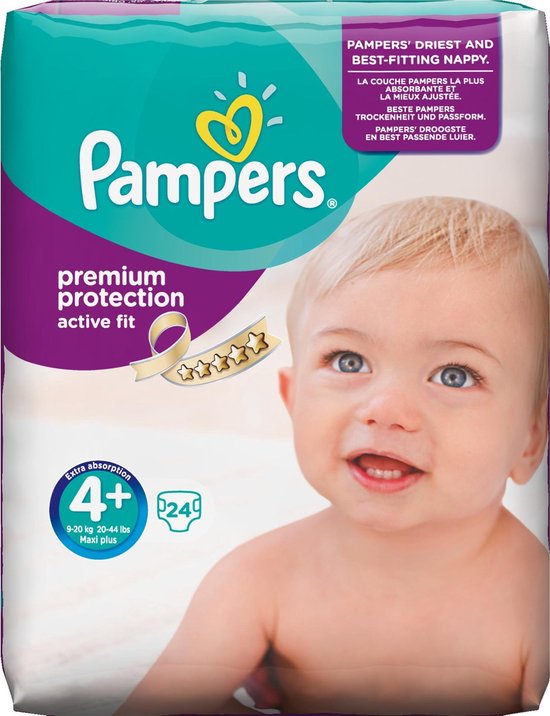 Pampers Active Fit - Maat 4+ Midpak 24 stuks