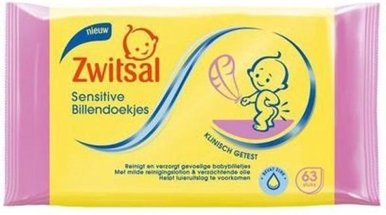 Zwitsal Billendoekjes Sensitive - 63 stuks - Baby