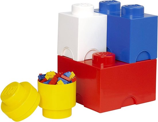 LEGO Storage Opbergbox - 4 stuks - Kunststof -  Assorti