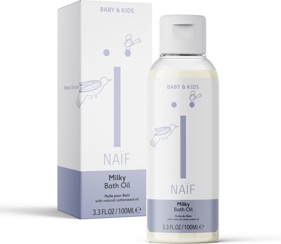 Naïf Natuurlijke Badolie – voor baby en kind - 100 ml