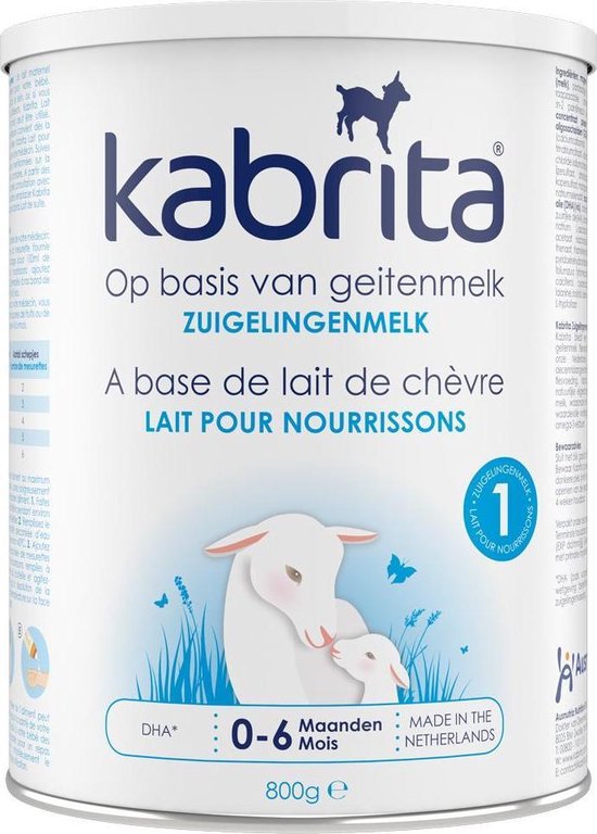 Kabrita 1 Zuigelingenmelk - Op basis van Nederlandse geitenmelk - Flesvoeding 0-6 maanden - 800g