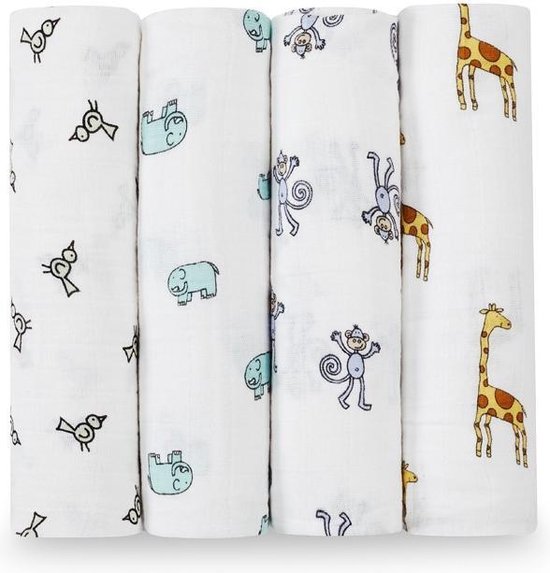 Aden + Anais Swaddle 4-pack Jungle Jam