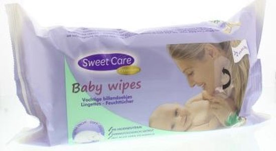 SweetCare Baby Lotion Billendoekjes - 72 stuks