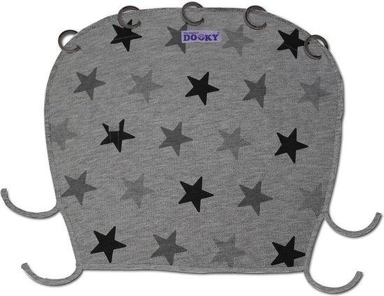 Dooky Universal Cover Zonnescherm Kinderwagen - Grey Stars