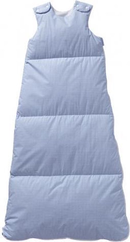 Nicolientje Winterslaapzak dons vichy ruitje - Blauw - 90 cm
