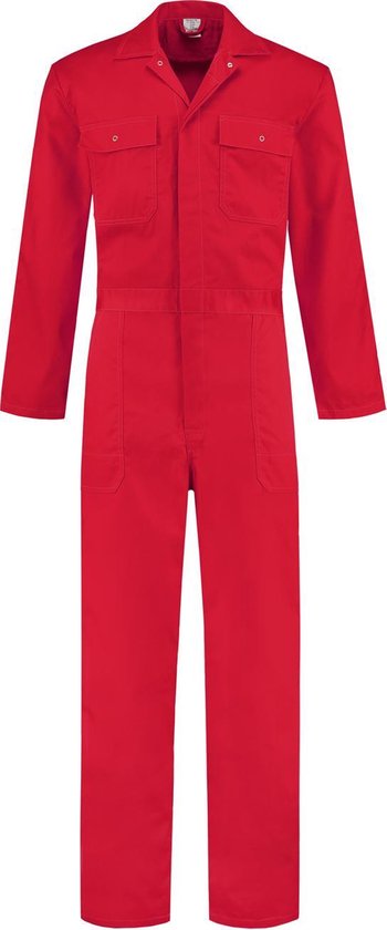 EM Workwear Overall Polyester/Katoen Rood - Maat 50