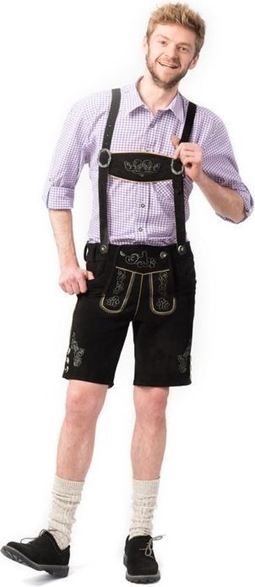 Boeren Tirol & Oktoberfest Kostuum | Lederhose Bierman Manfred | Maat 50 | Bierfeest | Verkleedkleding