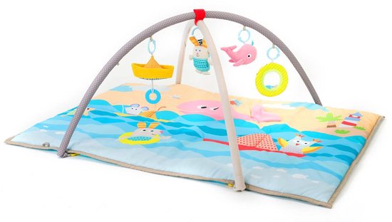 Taf Toys - Seaside Pals baby activity gym– speelkleed met afneembare bogen in zee thema met spiegel, knispergeluidjes en verschillende speeltjes.