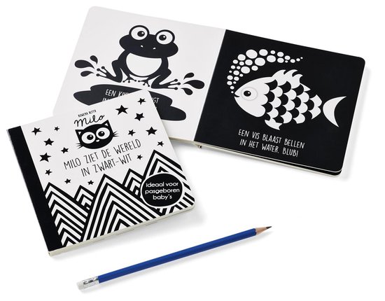 Baby ziet ...  -   Milo ziet de wereld in zwart wit