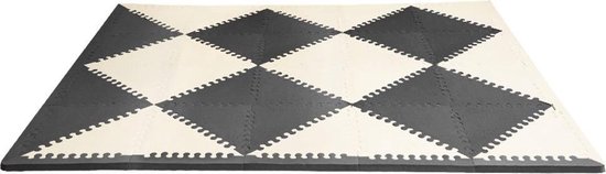 Skip Hop puzzelmat/speelmat Geo Black Cream Foam puzzelmat/speelmat Geo Black Cream Foam