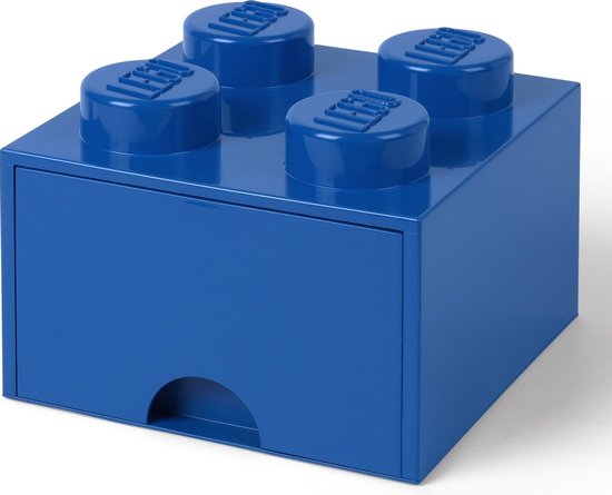 LEGO Brick 4 Opbergbox - Kunststof - Blauw