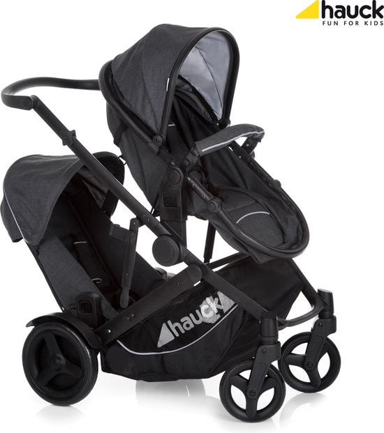 Hauck Duett 3 Kinderwagen - Melange Charcoal