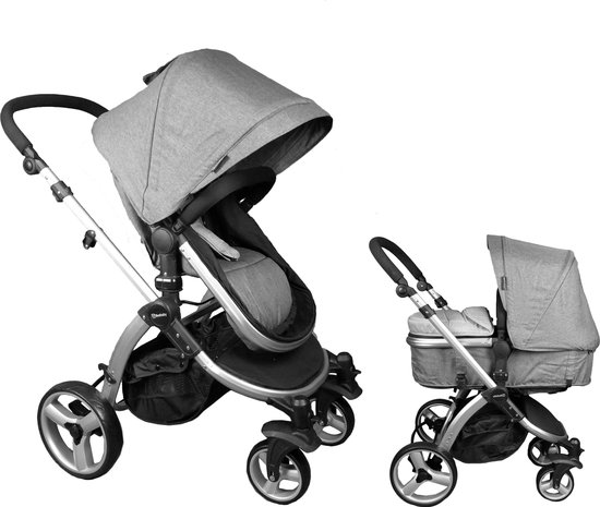 BeeBaby 2 in 1 Kinderwagen Grijs