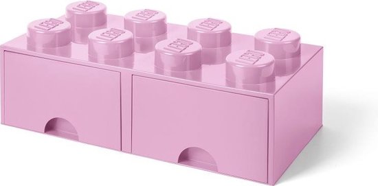 LEGO 4004 Storage Brick Opbergbox - Kunststof - Lichtroze