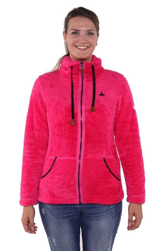 BJØRNSON Coral Fleece Vest Zacht / 4 seizoenen Dames Roze - Maat 46 - ELIN