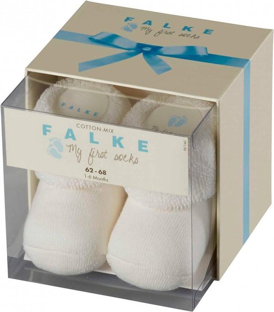 FALKE Erstling Babysokken 10612 - Ivoor 2040 offwhite Kinderen - 50-56