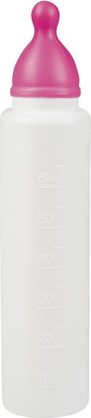 Plastic Babyflesje roze.