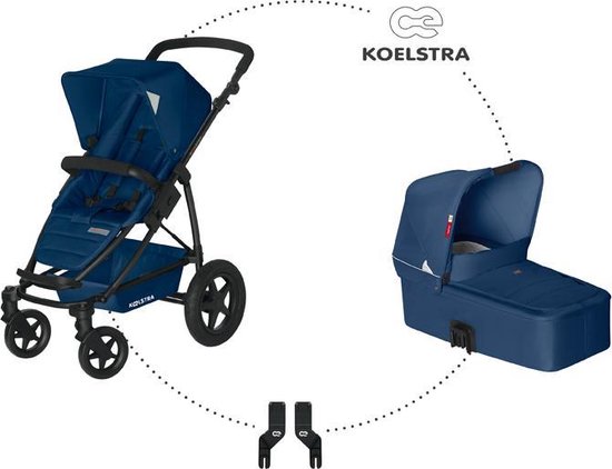 Koelstra Binque Daily Combi Kinderwagen - Marine Blauw