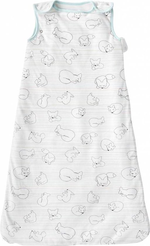 Slaapzak met Vosjes Wit/groen Kids Concept (0 - 9 maanden)