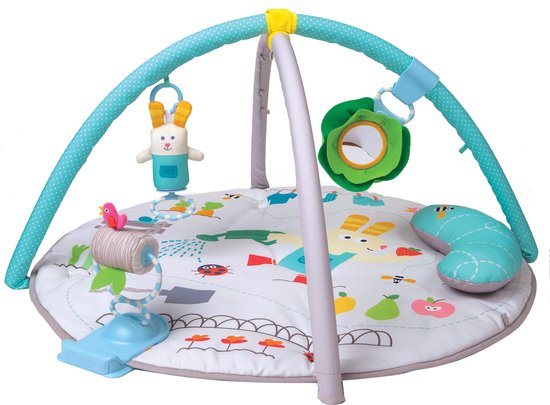 Taf Toys Baby gym - Speelkleed met afneembare bogen en speeltjes - 0 - 24 mnd - Tuin thema