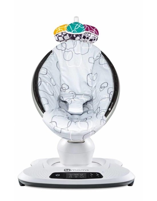 4moms mamaRoo 4 silver pluche