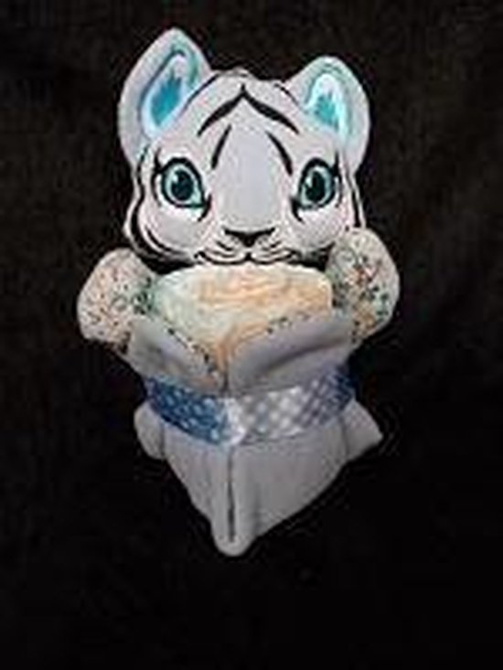 knuffeldoekje tijgertje blauw met pampers