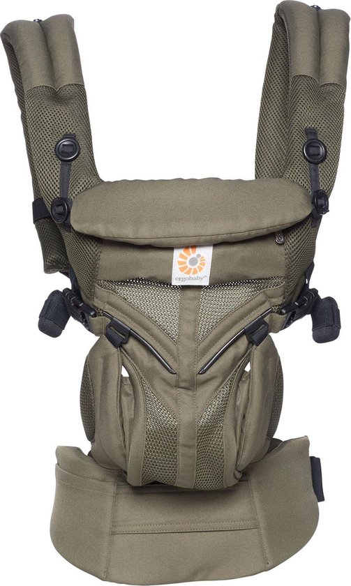 Ergobaby Baby Draagzak OMNI Air Mesh Khaki - ergonomische draagzak vanaf geboorte