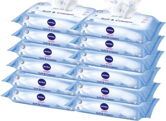 Nivea Baby Soft & Cream babydoekjes 756 stuks (12x63)