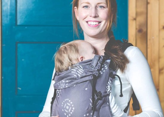 Draagzak Pure baby love Happiness Grey (2 maanden - 2 jaar)