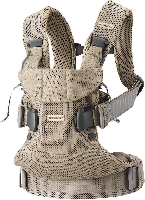 BABYBJÖRN Draagzak One Air - 3D Mesh - Grijs-beige