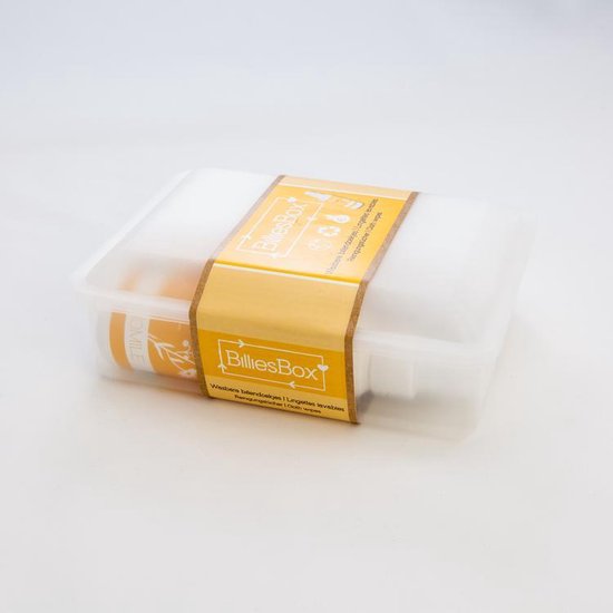 BilliesBox wit, geur kamille - Wasbare billendoekjes en lotion