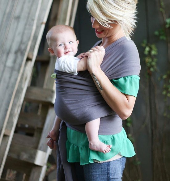 Boba Wrap  Rekbare draagdoek Dark Grey Organic