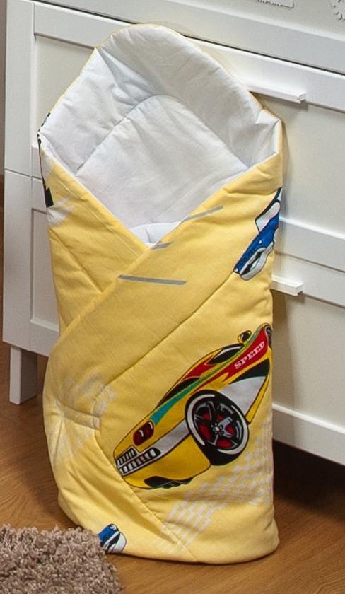 Inbakerdoek - Baby swaddle - 80x80cm - autos