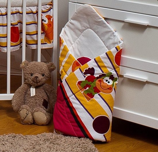 Inbakerdoek - Baby swaddle - 80x80cm - varkentjes en koeien