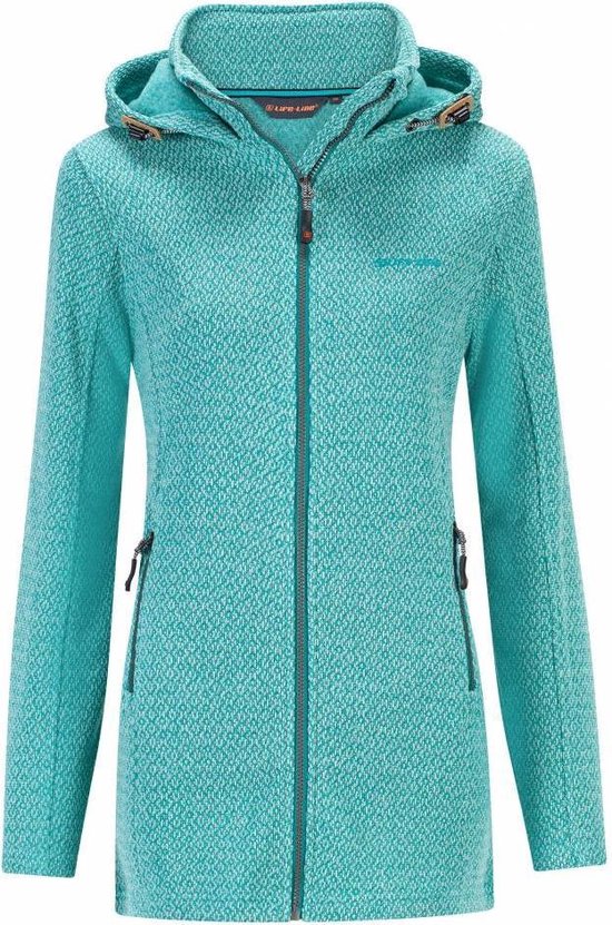 Life-Line Ramara Dames Fleece Vest met Capuchon in turquoise - 48