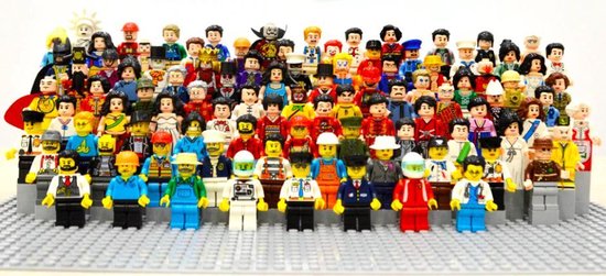 SUPER MEGA XXXXL (geschikt voor) LEGO 96 POPPETJES/BEROEPEN