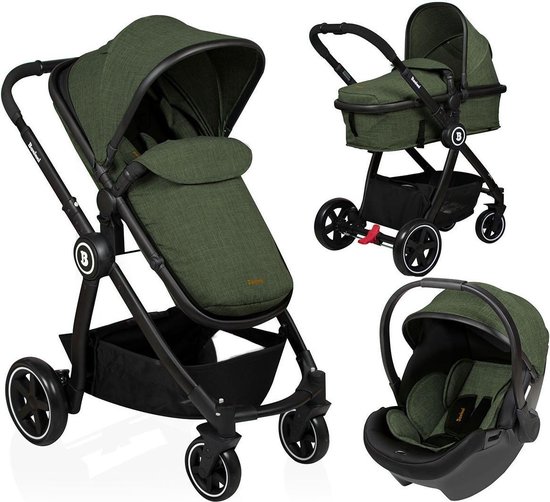 Baninni Kinderwagen Otto - 3 in 1 - Olive Green