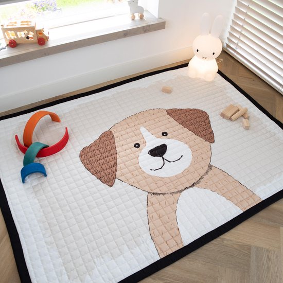 Love by Lily - Vloerkleed kinderkamer - zacht speelkleed - Hond - 150x200