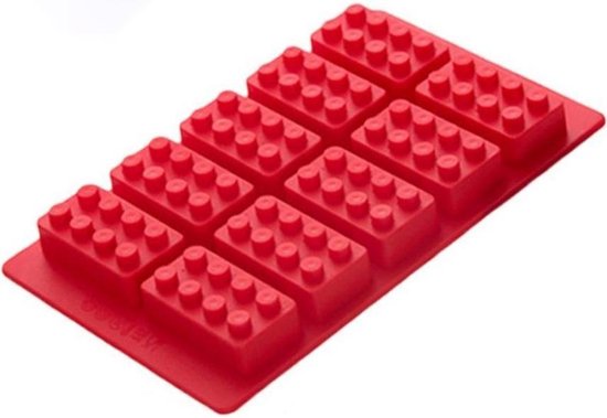 Siliconen DUPLO stenen leuke bakvorm - 12x19cm