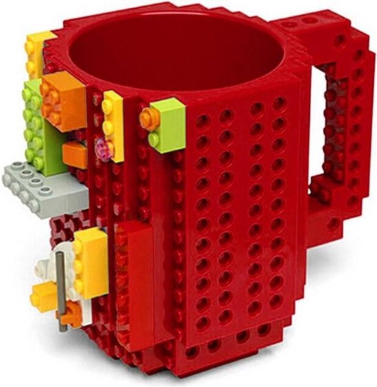 build a brick Lego Mok - Rood