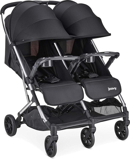 Joovy Kooper X2 Dubbele Buggy - Black - Duo Buggy