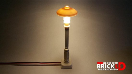 BrickLED 2 x Lantaarn Klassiek Wit - Wit warm - Verlichting voor LEGO