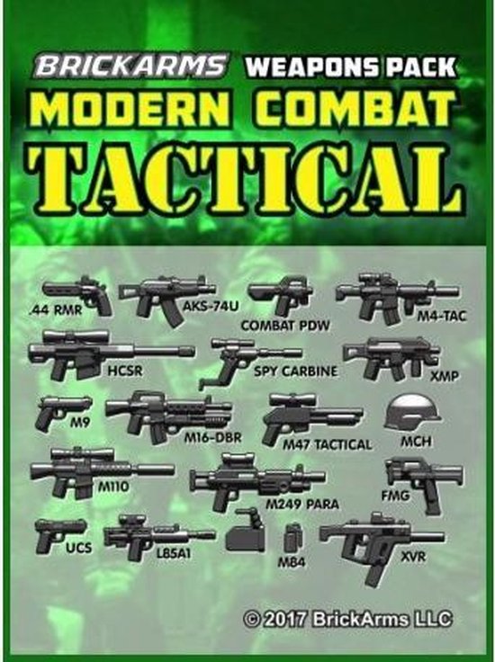 Brickarms Modern Combat Pack - Tactical Pack wapen set voor LEGO Minifigures