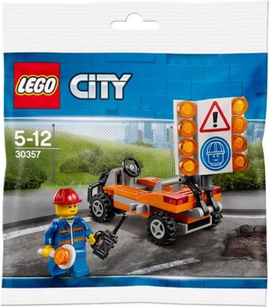 Lego City  wegwerker -Nr. 30357 - In Lego zakje.